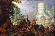 Roelant Savery Orpheus attacked by Bacchantes oil painting on canvas